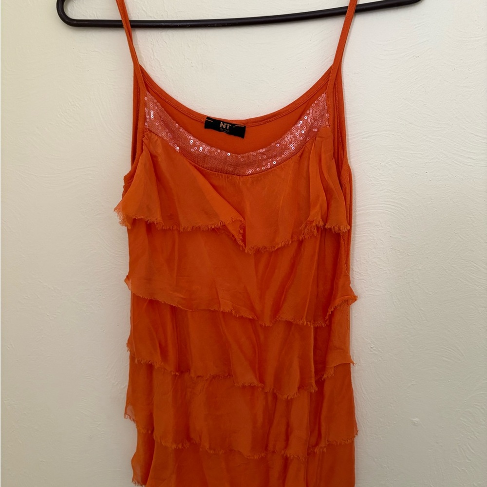 Orange Layered Women's Camisole